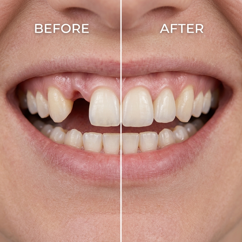 Dental Implant Before and After SLVR Dental