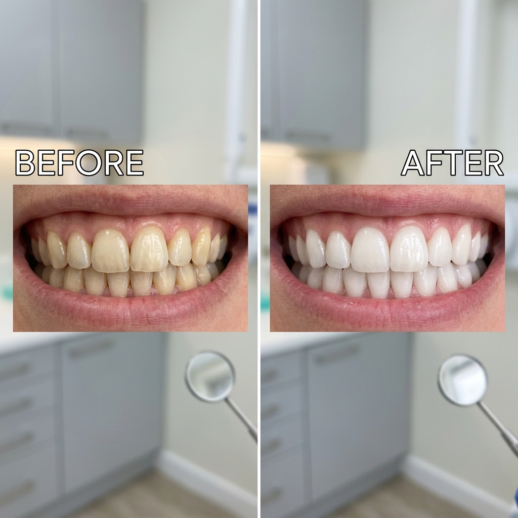 Teeth Whitening Before and After SLVR Dental